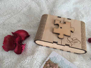 Puzzle s vašom slikom+drvenom kutijom